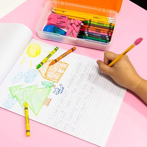 Miniatura 5 de BAZIC - Borrador rosa, sin látex, tapas de lápiz, borradores de punta de flecha para niños y estudiantes, para suministros escolares de dibujo de