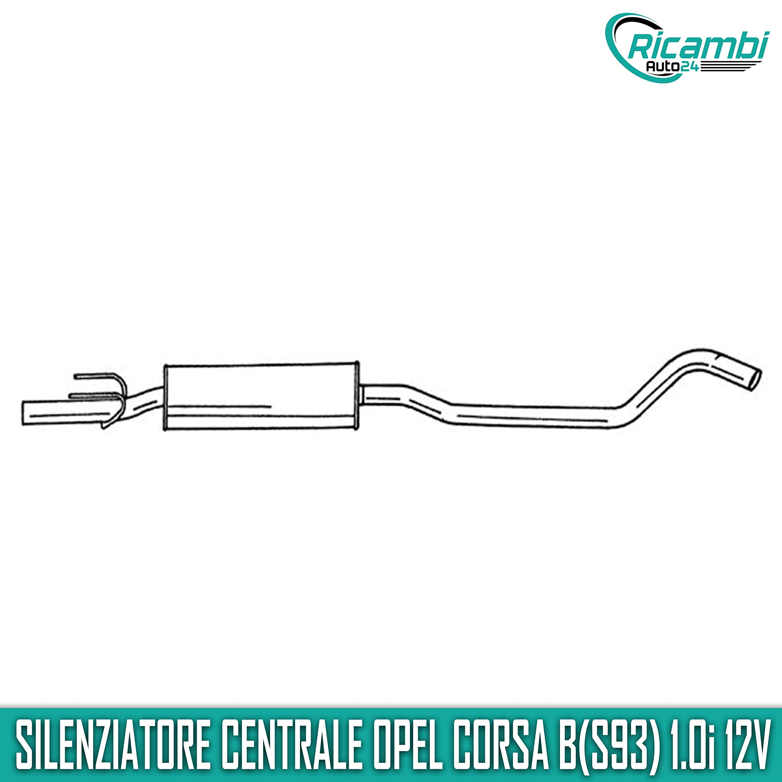 Marmitta Silenziatore centrale Corsa B(S93) 1.0 i 12V(F08. F68, M68)