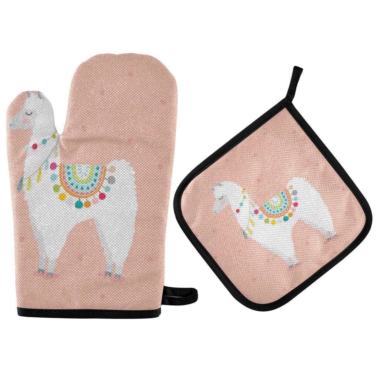 TropicalLife LUCKYEAH - Guanto Da Forno E Presine Con Motivo Q 1201947