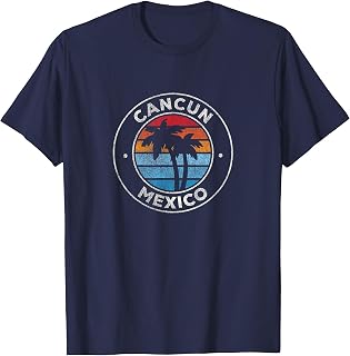 Cancun Mexico Vintage Graphic Retro 70s T-Shirt