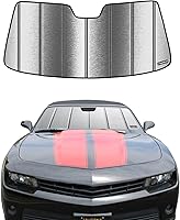 Vista 16 de Parasol para parabrisas para Chevrolet Camaro 1967-1969, 2 puertas, techo rígido, ajuste personalizado, parasol para ventana delantera, protección