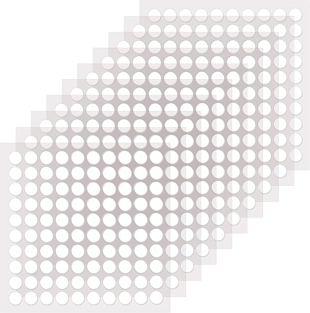 LUTER 1000pcs Adhesive Putty, Double-Sided Transparent Poster Putty, Traceless Adhesive Dots Multipurpose Glue Point for Glass Wall Metal Wood Ceramic Plastic (0.4inch Diameter)