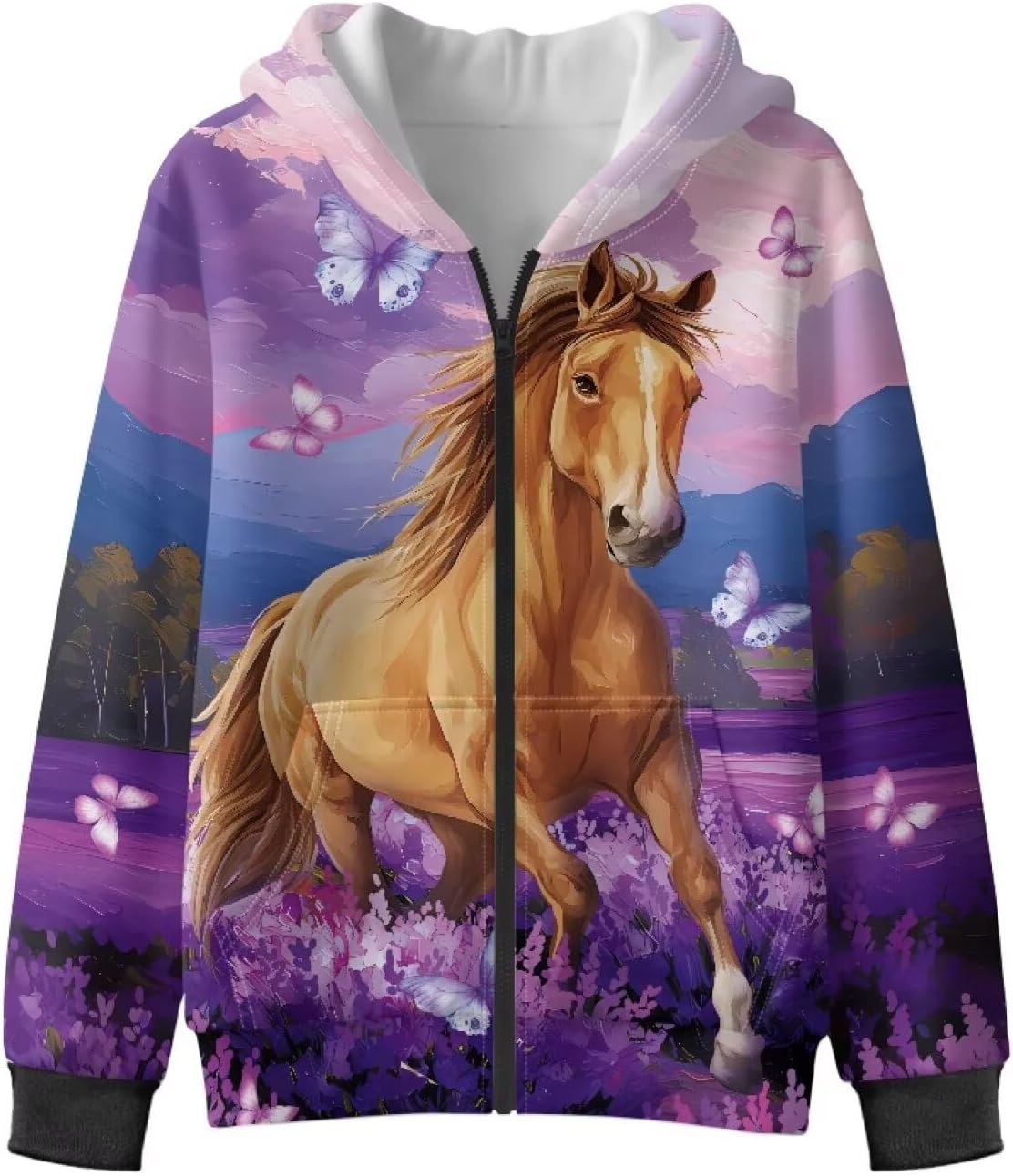 Girls Hooded Sweatshirt Casual Long Sleeve Fleece Hoodies for Girls Activewear