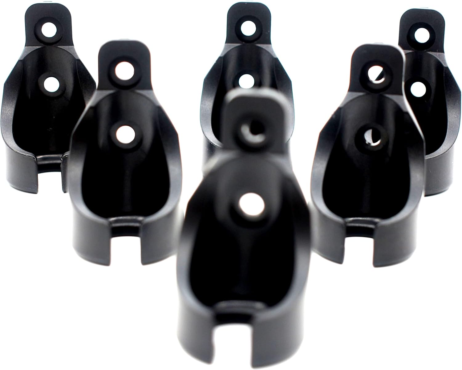 Universal Bungee Kit Parts for Sun Shades, Blackout Roller Up Blinds(Black, 6 Circle Receiver)