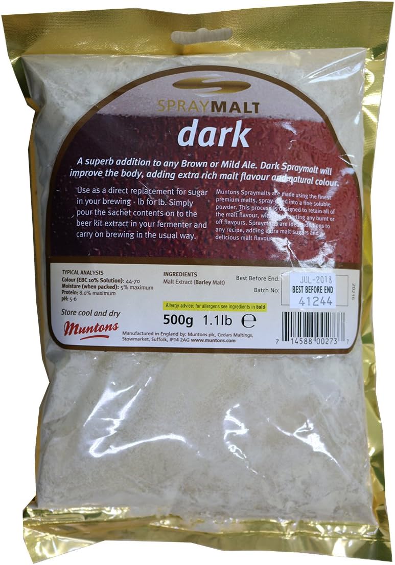 Muntons Spray Dried Malt Extract 500g Dark