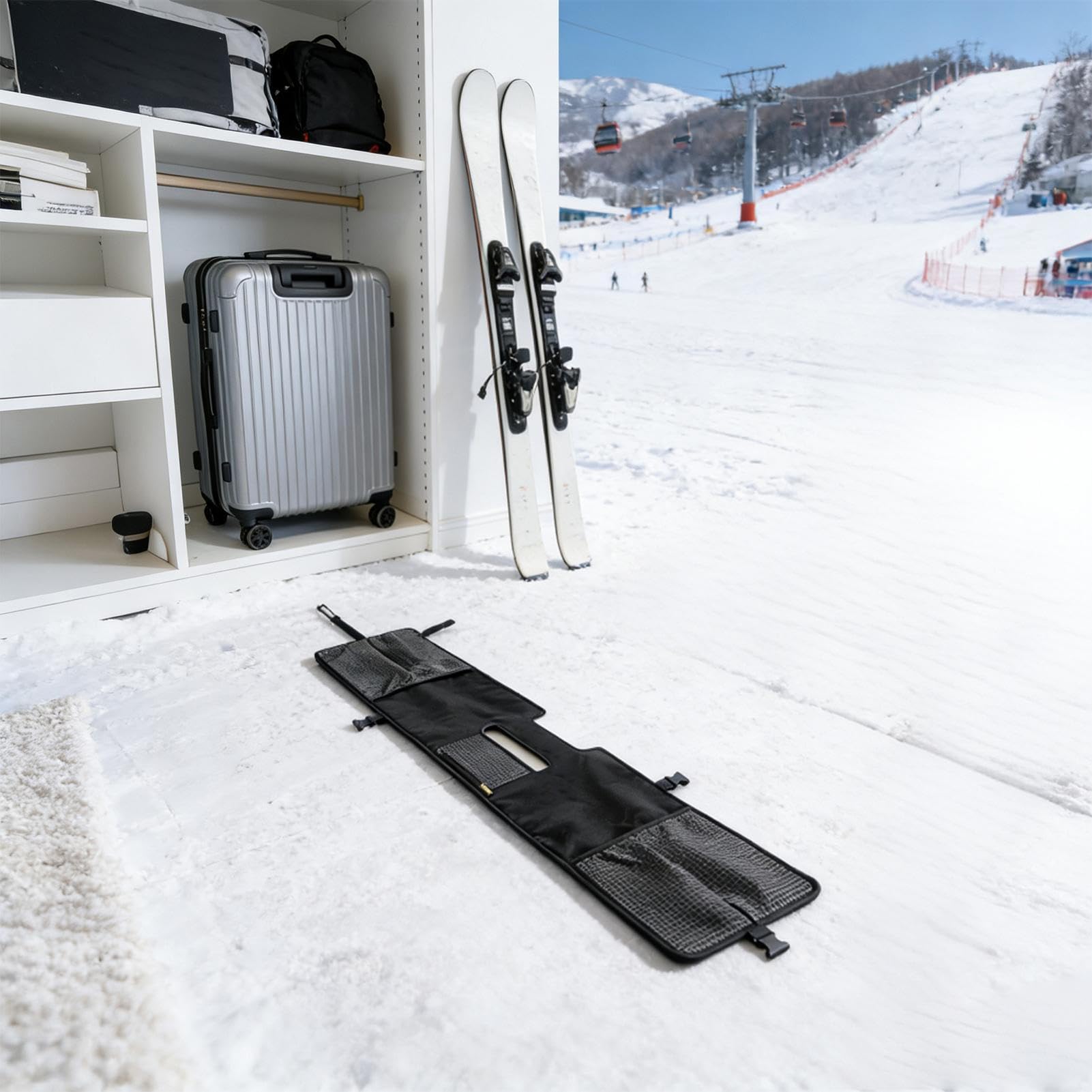 Borsa per Snowboard per Trasporto Aereo Copertura Impermeabile Resistente | Copertura Protettiva Bagaglio Snowboard Per Casco Equipaggiamento Giacca Chiavi Viaggio Aereo Sport Invernali Vacanza Uo