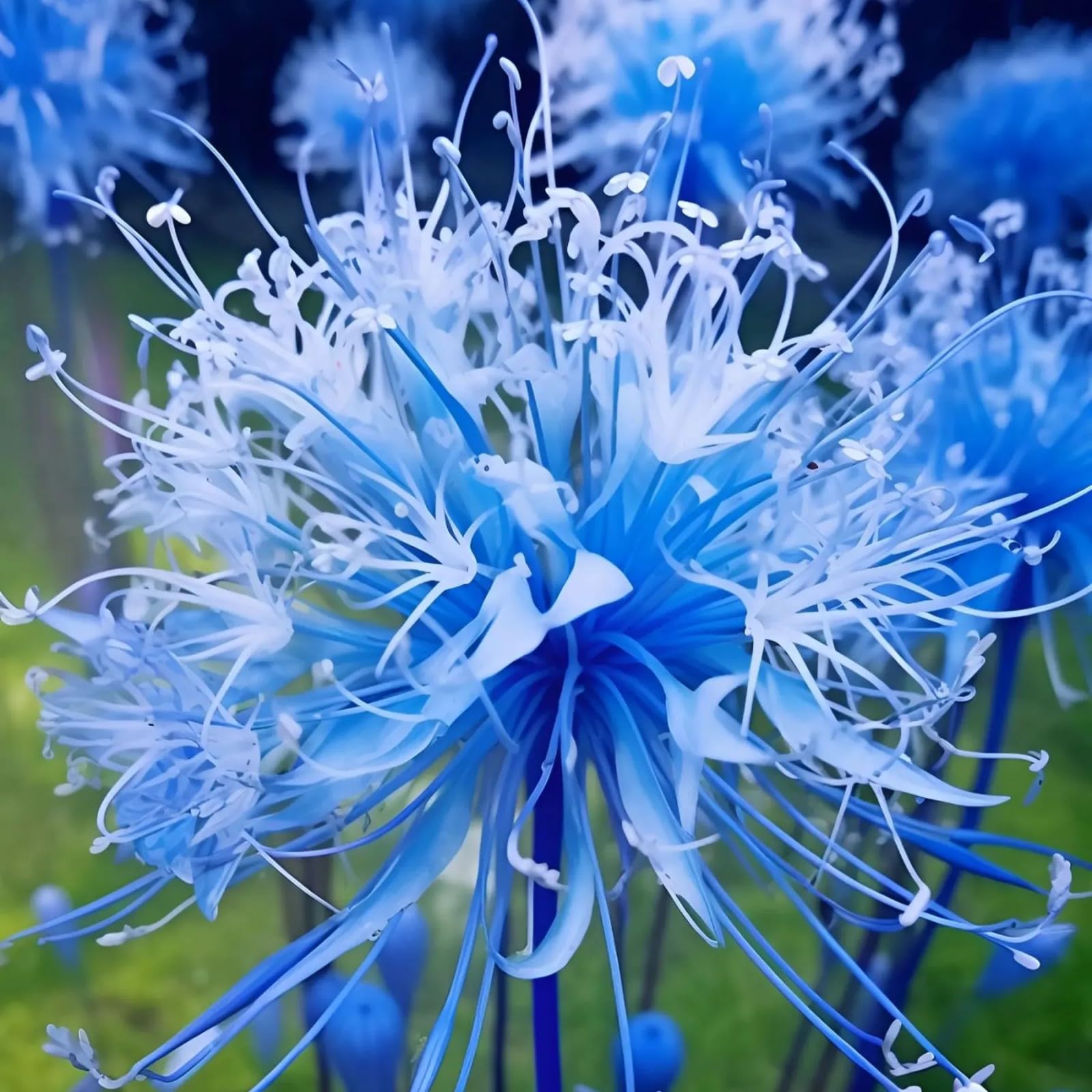 Iridescent,Perennial,Hardy,Gorgeous Spider Lily Bulbs Mix UK,Good for Containers,Flowering Rhizome,Excellent Display,Balcony Garden Bulbs.-2bulbs-M
