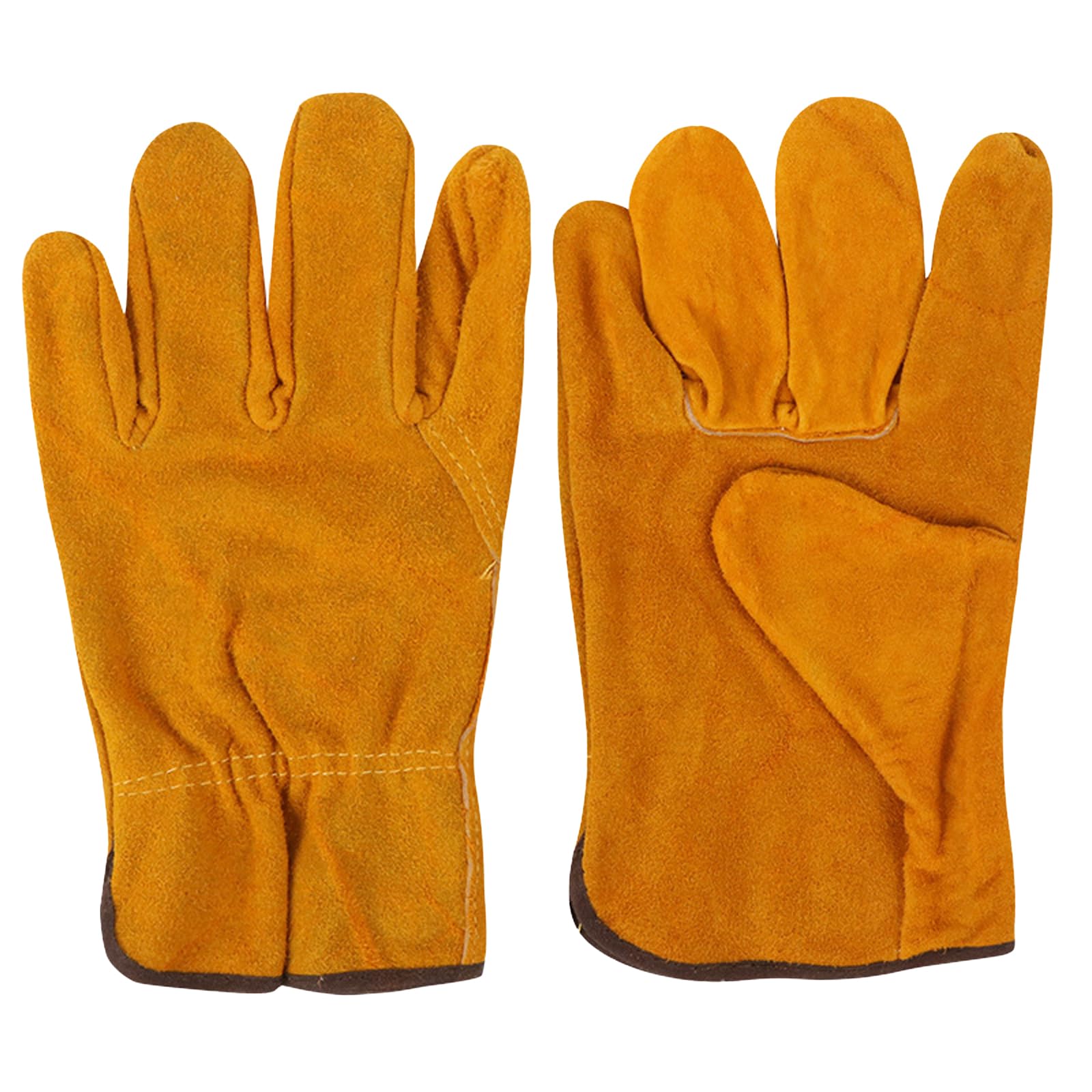 MUNSKT Gardening Gloves for Men Women Thorn Proof Comfortable Breathable Leather Multi Heavy Duty Rigger Protective Gloves with Strong Grip for Garden Yard Mechanic Welding