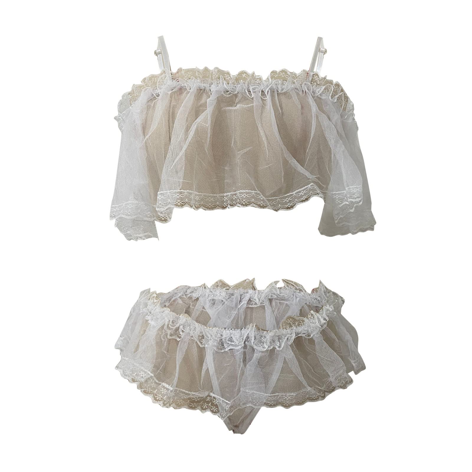 2026 Ensemble de Lingerie en Dentelle avec Armatures pour Femmes Deux pièces en Transparente pour Nuits romantiques