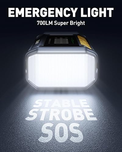 Miniatura 4 de AUXITO Batería de coche de 8000 A, función de arranque de fuerza de arranque, caja de salto de 60 W, carga rápida, 160 W, salida de CC, arrancador