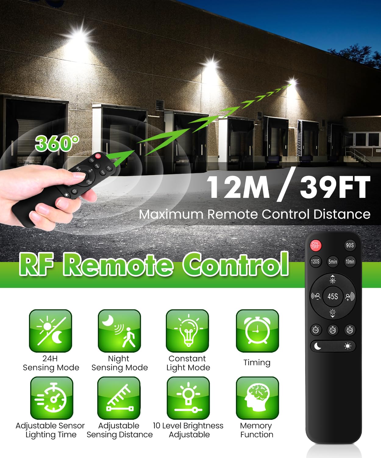 CLY 70W Projecteur Led Exterieur Detecteur De Mouvement Et Télécommande | CLY Eclairage Exterieur Avec Detecteur 6580LM Spot Led Extérieur Avec Détecteur Blanc Froid 6500K Étanche IP66 Pour Garage