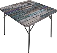 Vista 29 de Mantel redondo pastel, tablones de madera en colores arco iris, estilo rural, rústico, casa de campo temática, impresión de tonos de verano