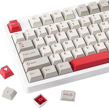 Hyekit Vintage Double Shot PBT Keycaps Set, 163 Keys Cherry Profile