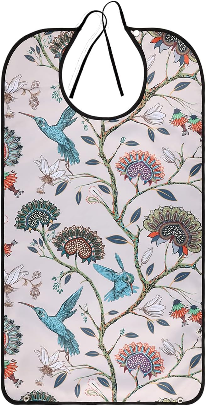 Bavoir Imperméable Réutilisable Pour Adultes En Coton