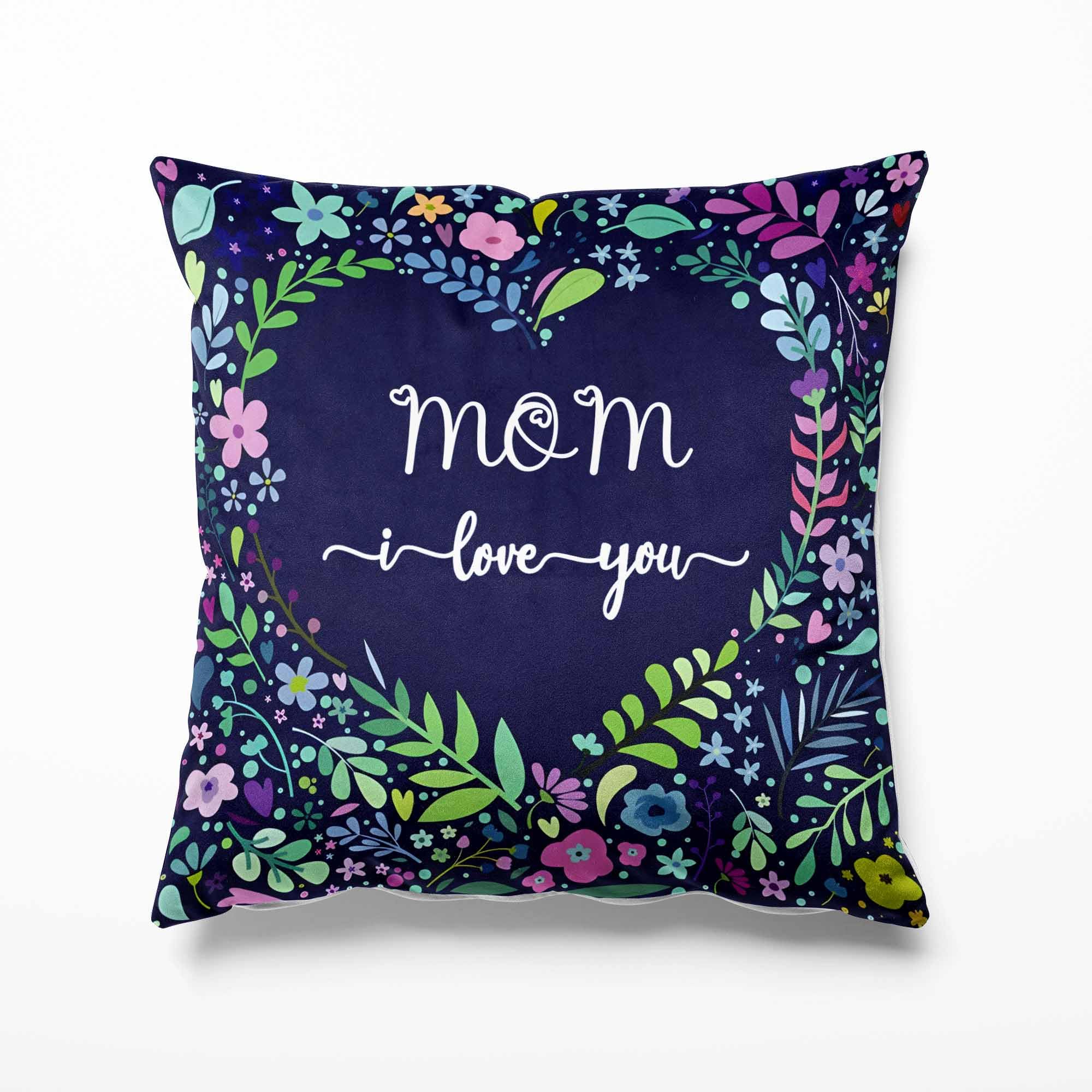 TopXmai MOM I Love You!Meaningful Gifts for Mom, Gift Ideas for Mom,Mother’s Day Birthday Gifts Flannel Throw Pillow Case Cushion Cover Couch