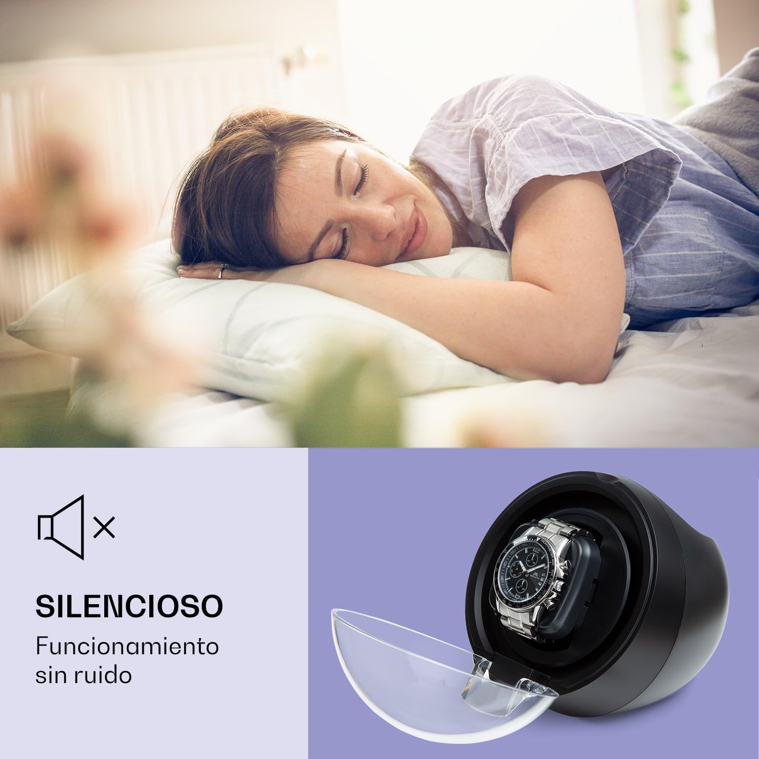 KLARSTEIN St. Gallen ll - Estuche para Relojes Giratorio, Rotación Ajustable, 4 programas: 650/900 / 1200/1500 TPD, Iluminación LED, Panel de Control táctil