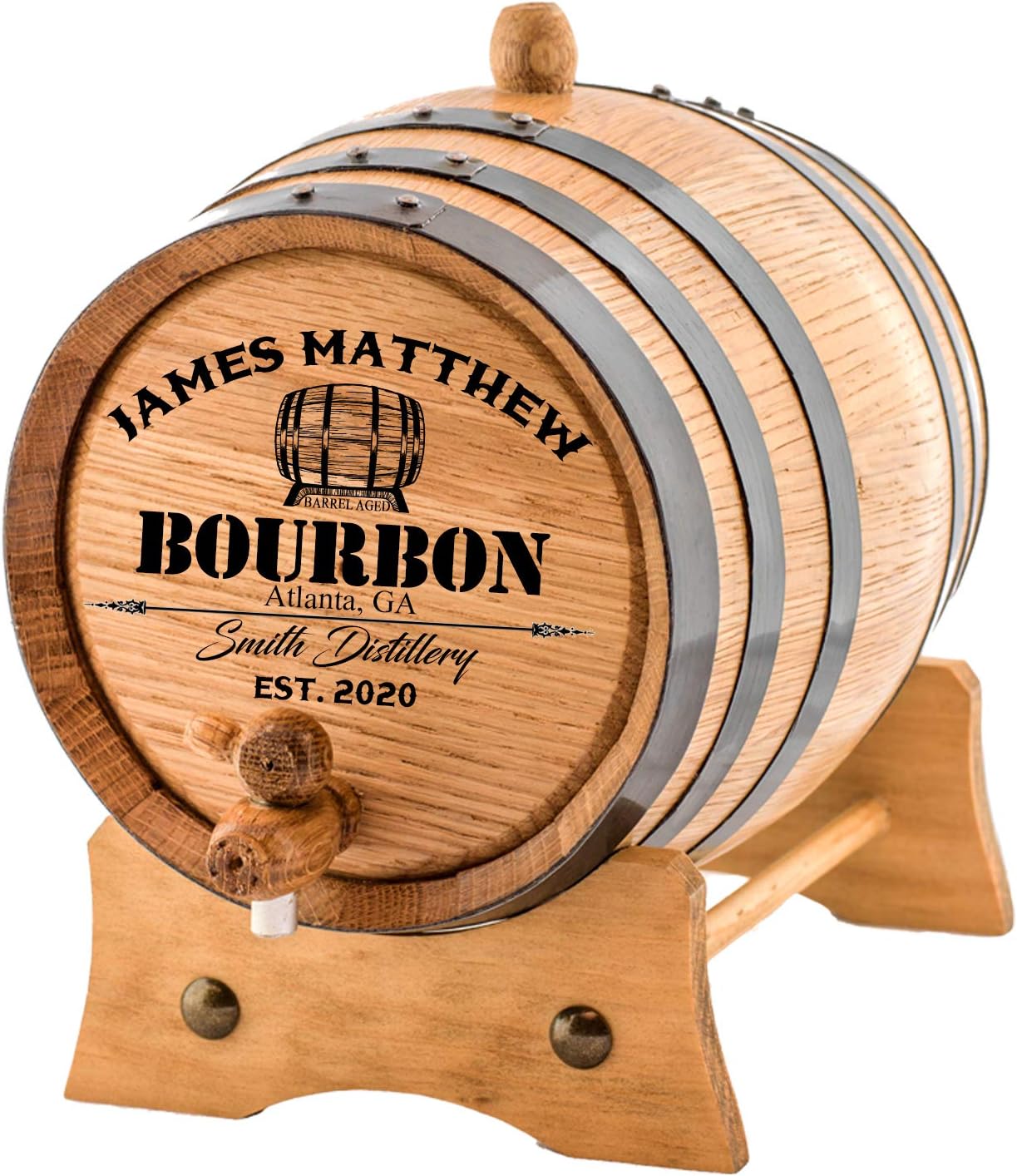 Amazon.com: Personalized - Custom American White Oak Bourbon Aging ...