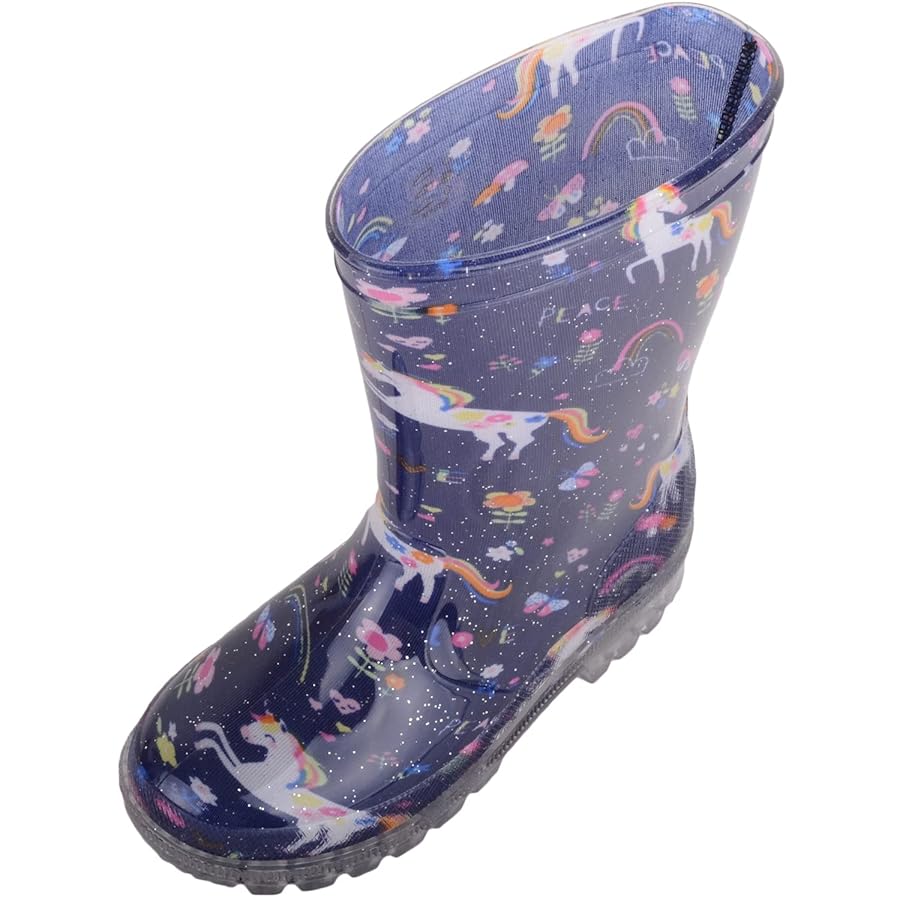 Botte De Pluie Fille ScruffyTed Bottes En Caoutchouc Lumineuses