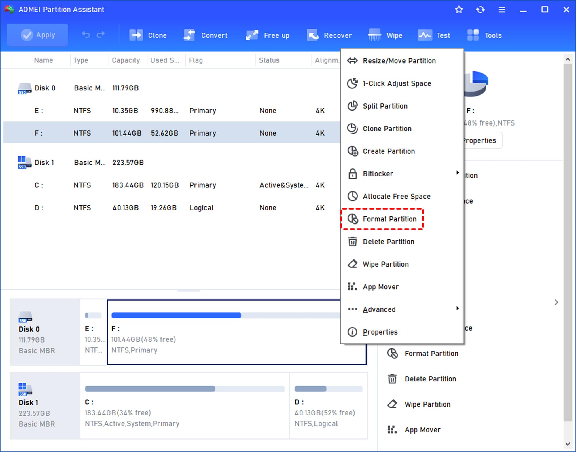 AOMEI Partition Assistant PRO - Hard Drive Management - Migrating the Operating System for 2 PCs - Lifetime License for Win 11 and 10