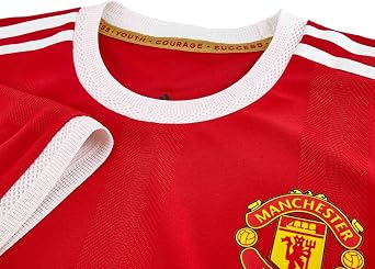 adidas Men's Manchester United Home Authentic Soccer Jersey 2021/22 (XX-Large) Red