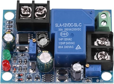 Fafeicy Charging Controller Module, Automatic Battery Charger with 30A Load for 12V 24V 36V 48V Battery Systems 24V Dedicated