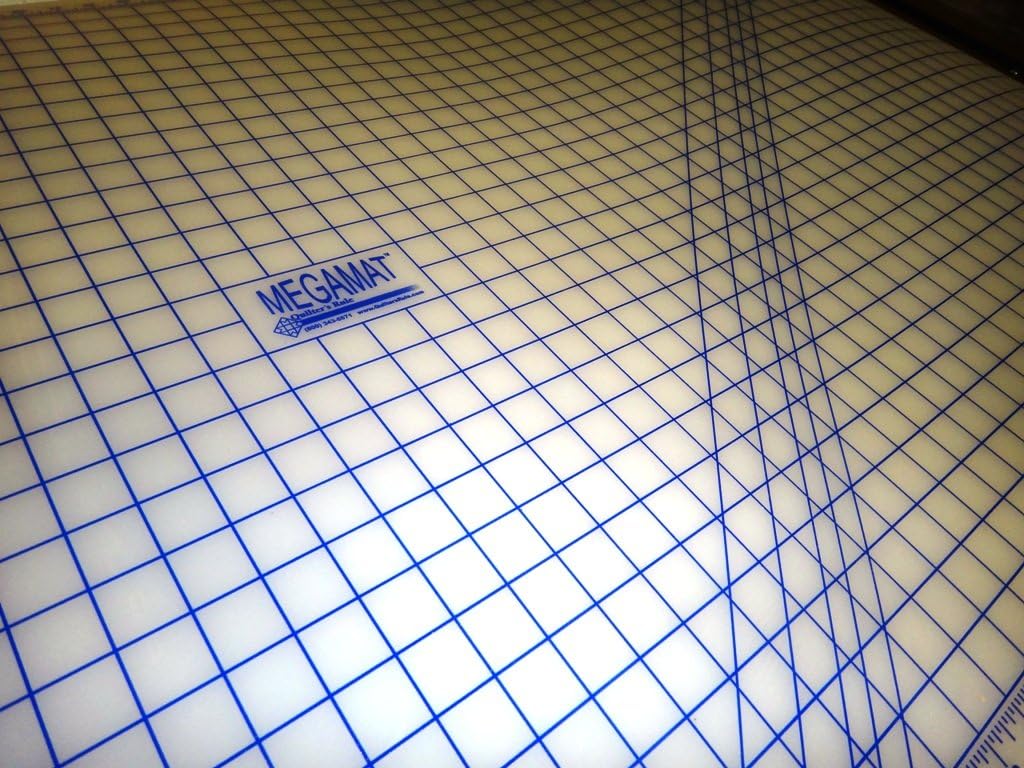 Quilter's Rule MegaMat 40" x 60" Translucent Self Healing Cutting Mat – Extra Large Rotary Cutting Surface with Grid for Quilting, Sewing & Fabric Cutting