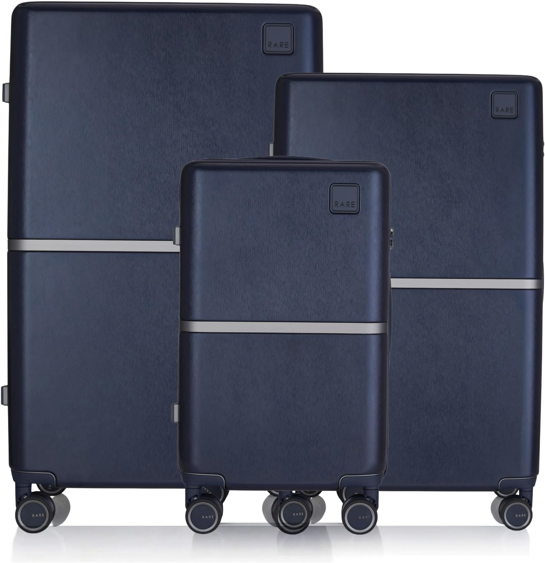 - Tony 3Pc Set Blue Hard Trolley Bag Polycarbonate Antiscratch Travel Suitcase with 8 Silent Wheels and a Sturdy TSA Lock - Luggage for Men & Women