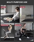 HAPBEAR Extra Large Exercise Mat - 6'x4'x8mm(1/3 inch), Shoes-Friendly, Non-Slip, Ultra Durable, Thick Workout Mats for Home Gym Flooring Cardio, Yoga Mats for Fitness, High-Density Exercise Mat