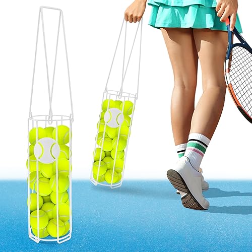 Miniatura 7 de Pelota de tenis cilíndrica, recogedor de pelotas de pickleball para recuperar, recogedor de pelotas de tenis, superior para fácil recolección y Negro