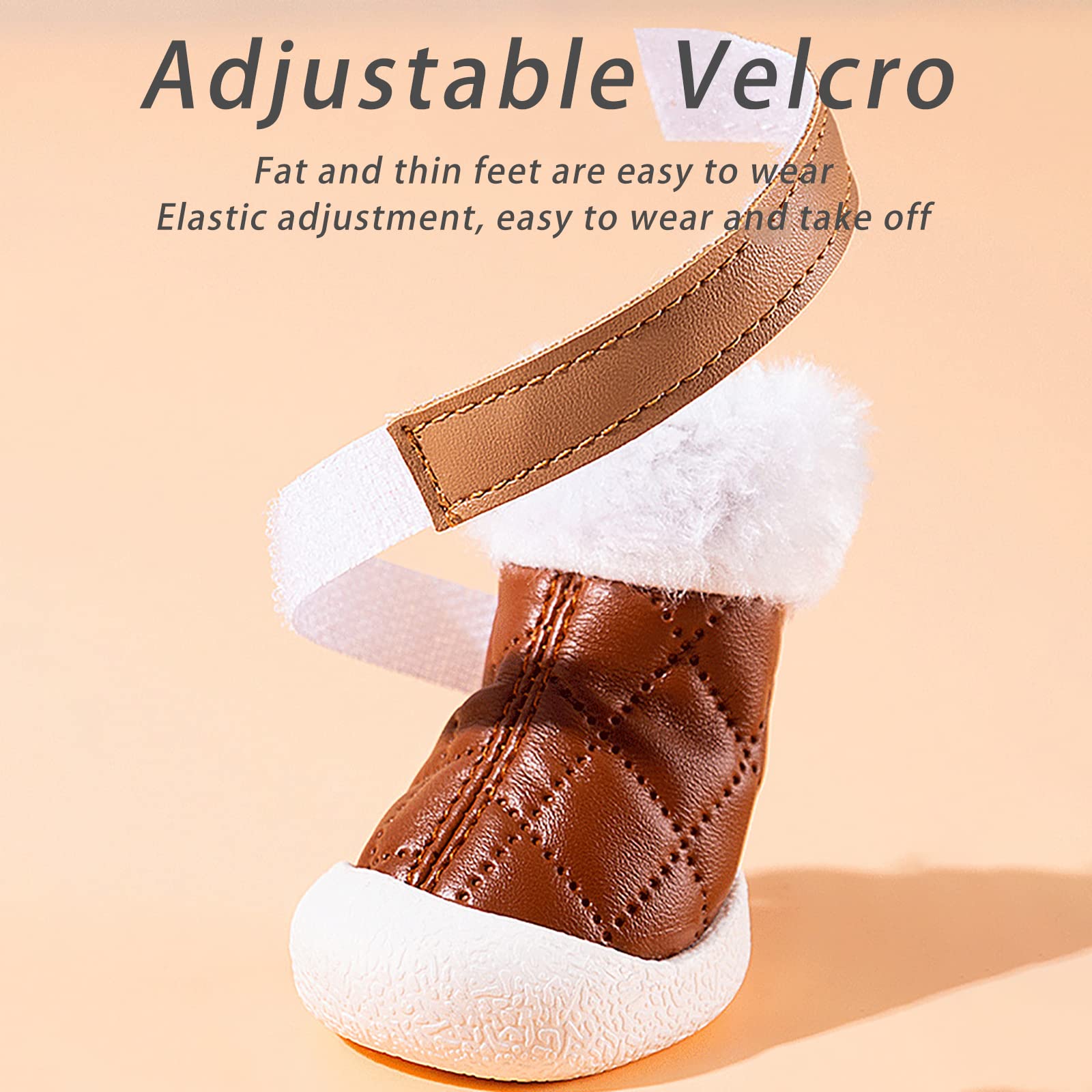 Chaussures de Chien Bottes Chien Chaussure Chien Imperméables pour Petit Moyen Grand Chien Chaussures pour Chiens 4 Pcs
