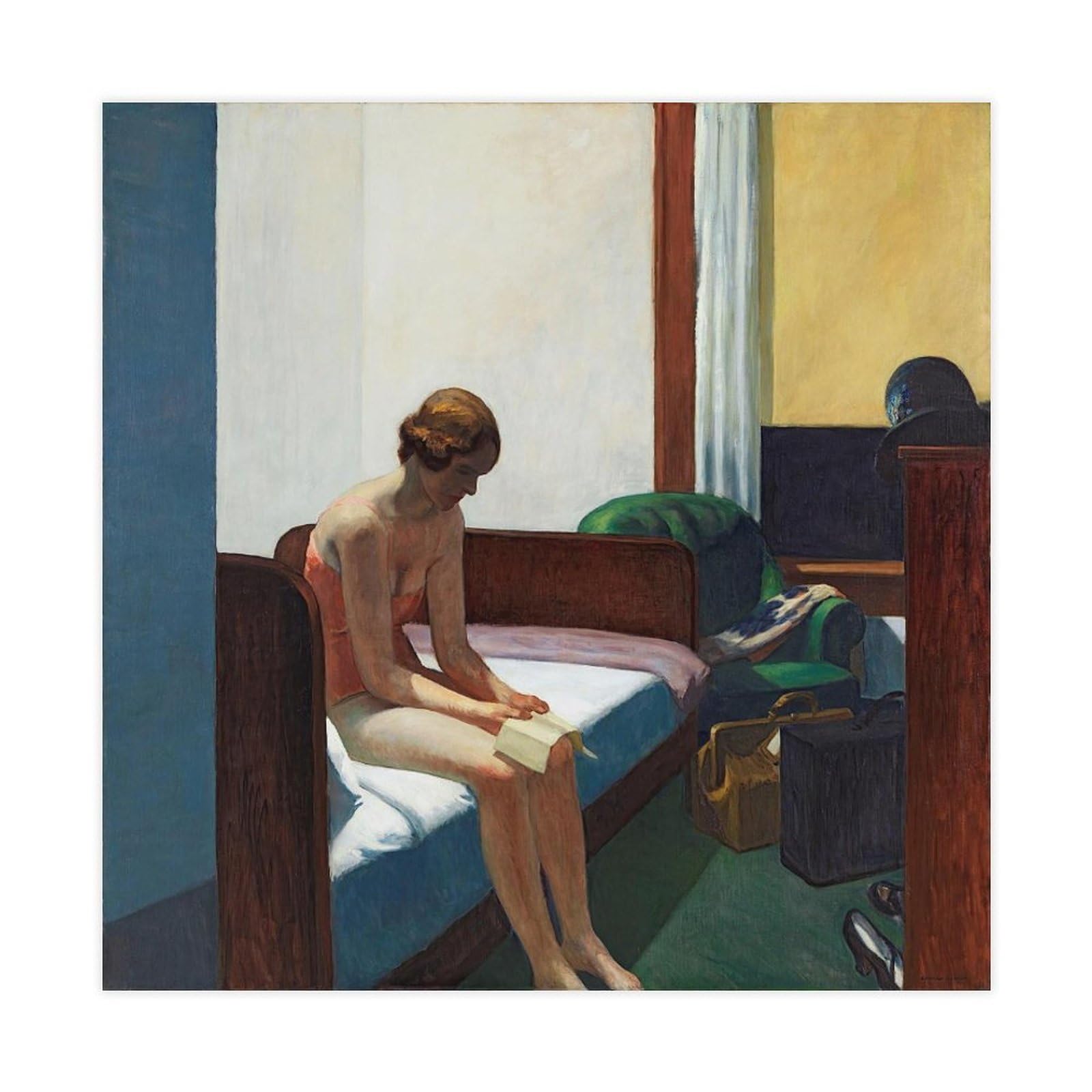 Toile Edward Hopper pour ambiance feutrée de chambre d'hôtel - 6