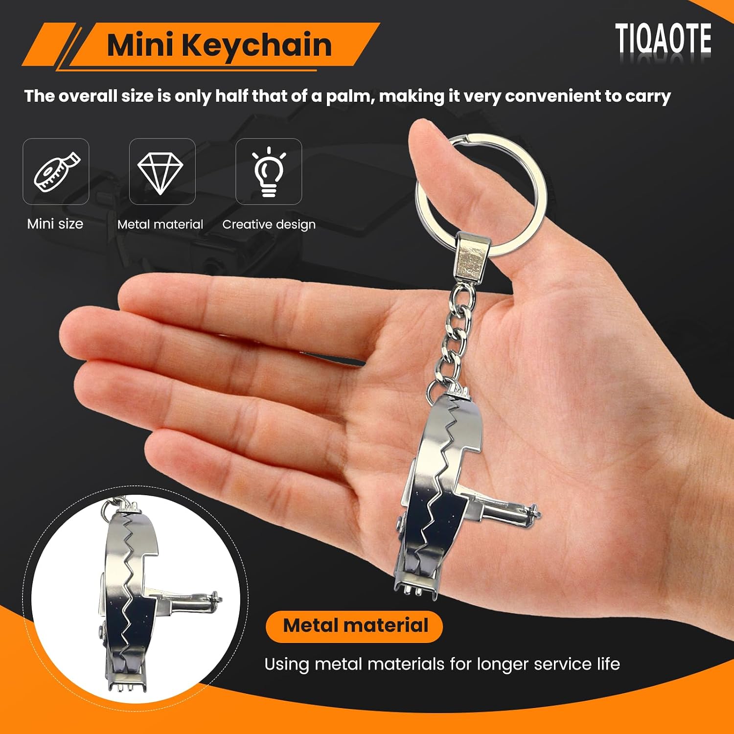 MINI Bear Trap Keychain That Works Fun Trick Mouse Trap 1 PIECE