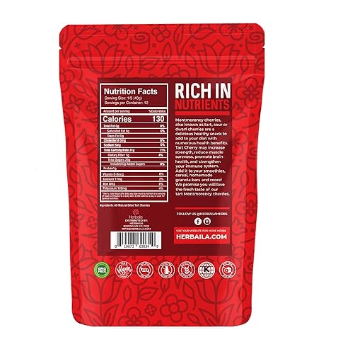 Miniatura 2 de Cerezas secas sin azúcar, cereza agria sin azúcar, 1 libra, cerezas agrias secas frescas, cerezas agrias Montmorency, cerezas secas sin azúcar