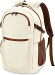 ECOHUB Travel Backpack for Women Men, Carry On Backpack with 17.3" Suspended Laptop Bag, 28L Flight Approved Fashion Water-Resistant Lightweight Daypack with 12 Pockets for Causal Work College, Black