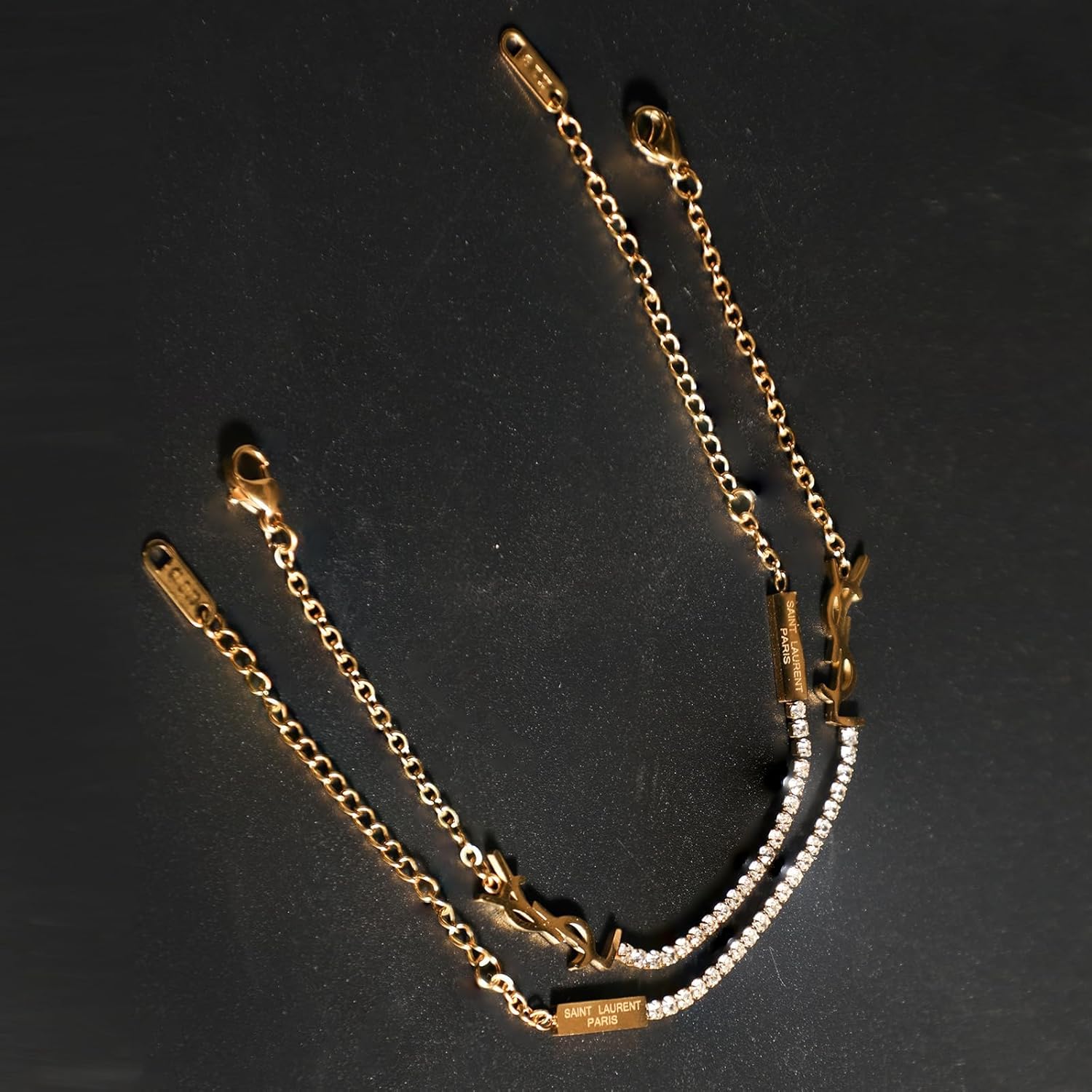 18K Gold Initial Link Bracelet for Women, Luxury Trendy Gold Chain Bracelet, Dainty Statement Jewelry Gift - Image 5