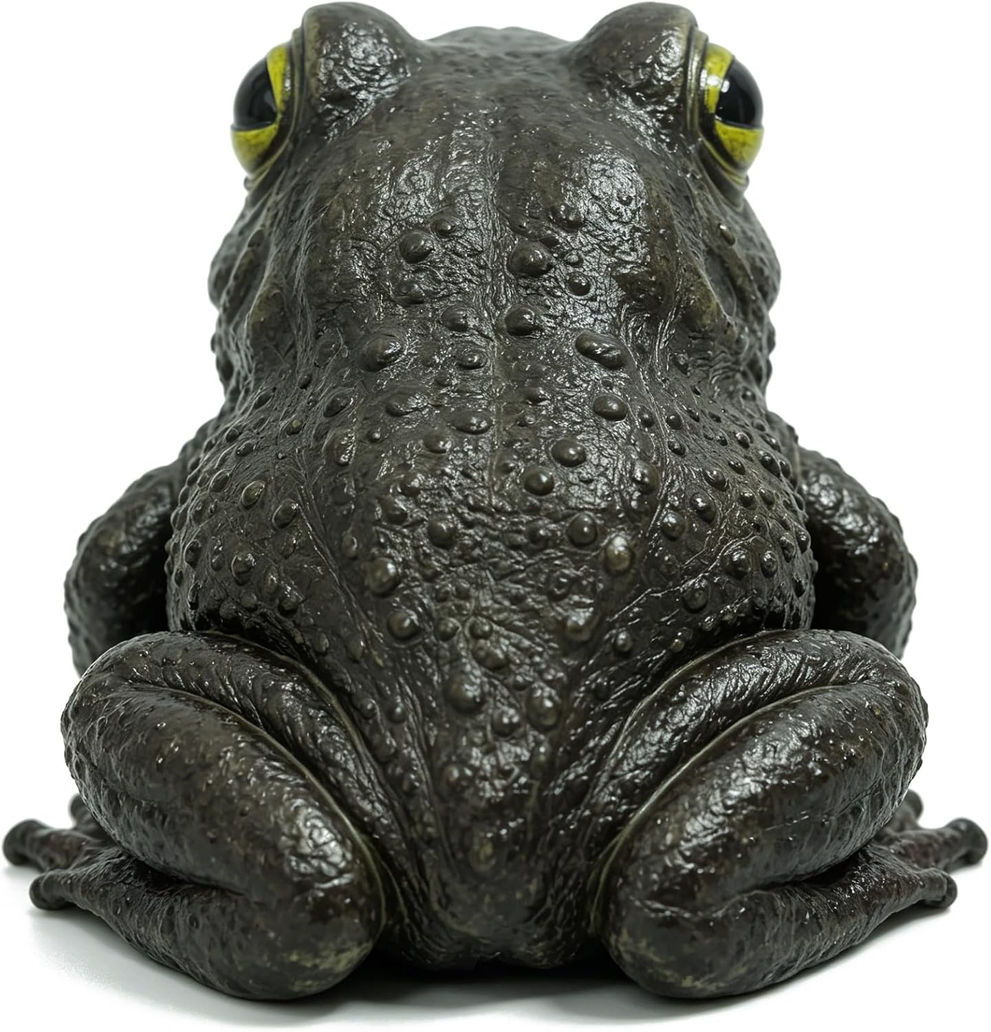 Seasons Toad Garden Sculpture Outdoor Rubber Frog Decoration, 10 inches Long