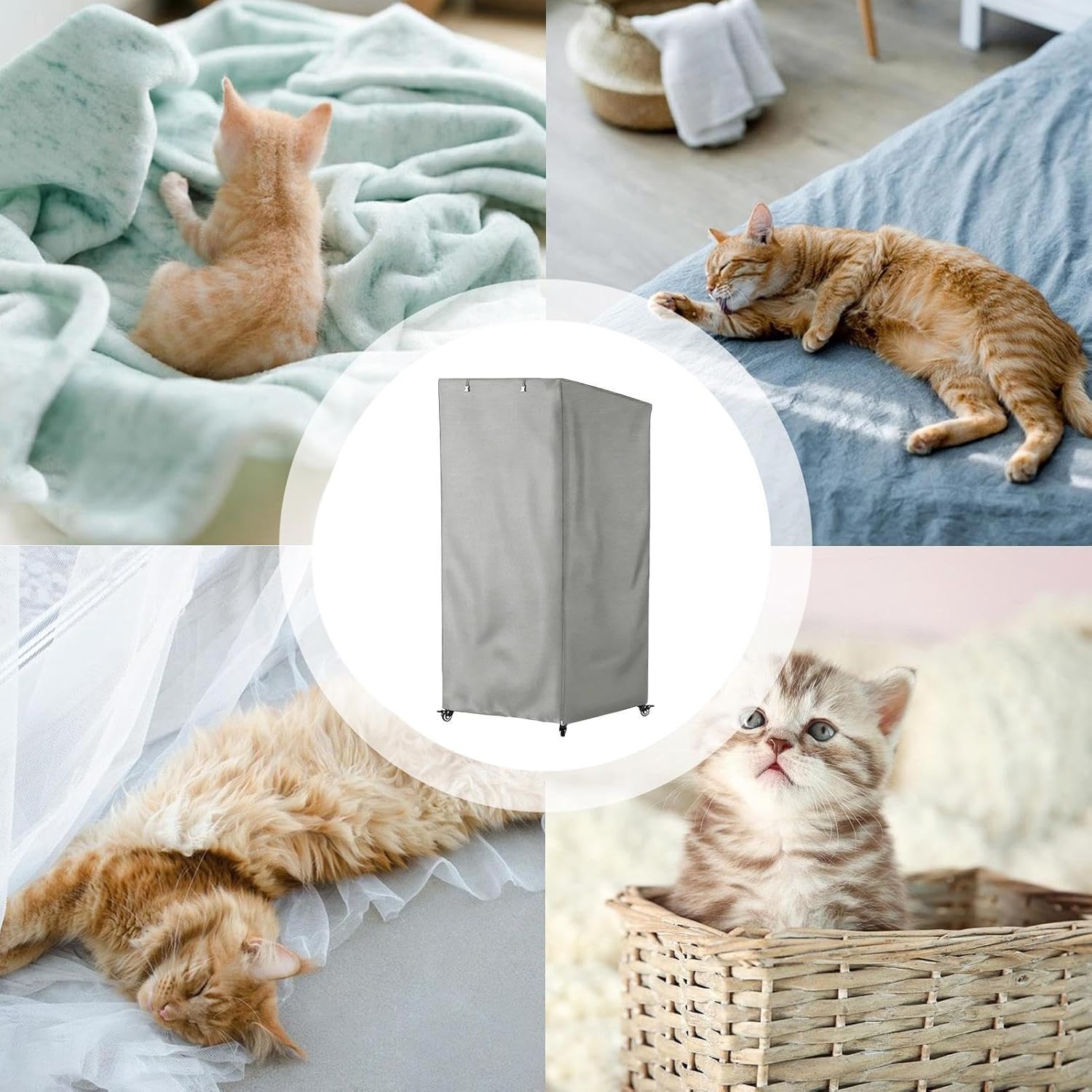 Cat Shelter Cover for Outdoors - Large Waterproof Protection Cover, Kitten House Rain Guard | Pet Shelter Enclosure Shield for Backyard Garden Balcony Park Area Garage Barn, Outdoor Cat Safety