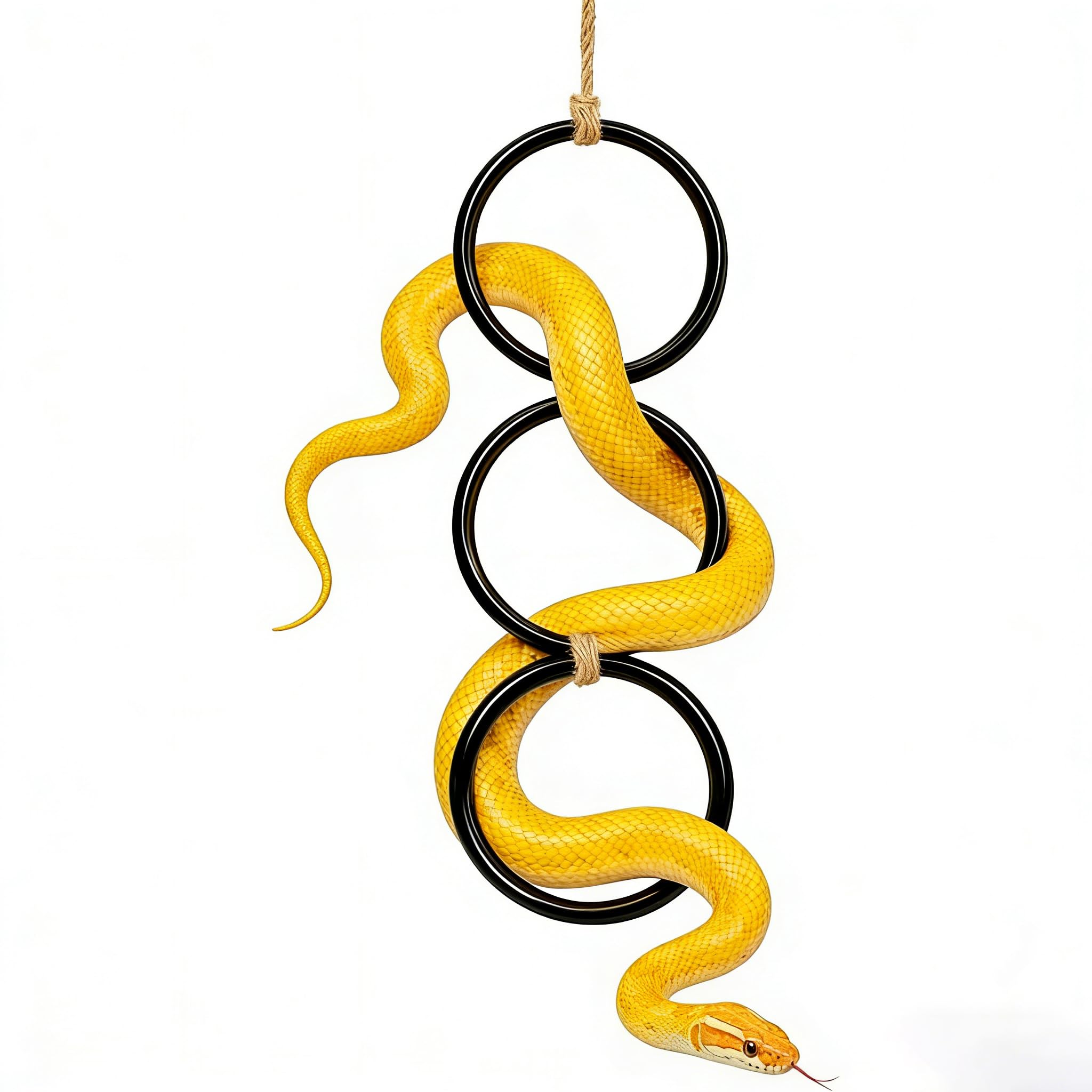 Snake Climbing Rings for Ball Python & Corn Snake, Enrichment Toys Promote Natural Behavior, Reptile Tank Accessories for Terrarium Bearded Dragon Chameleon Iguana Gecko Lizard