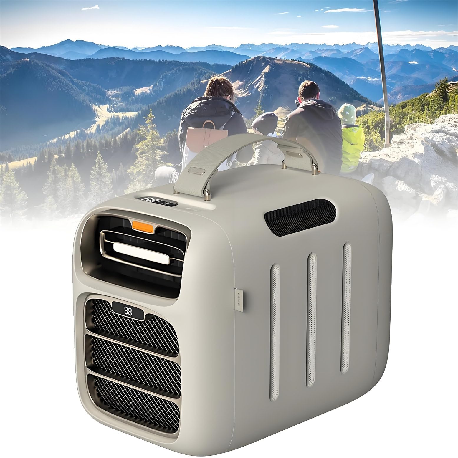 GLETSF Portable Air Conditioner Evaporative Cooler with 10L Tank, Windowless AC Fan, 24H Timer, 3 Speeds & 3 Modes for Bedroom Office ，Mechanical Model-60 * 30.3 * 25.