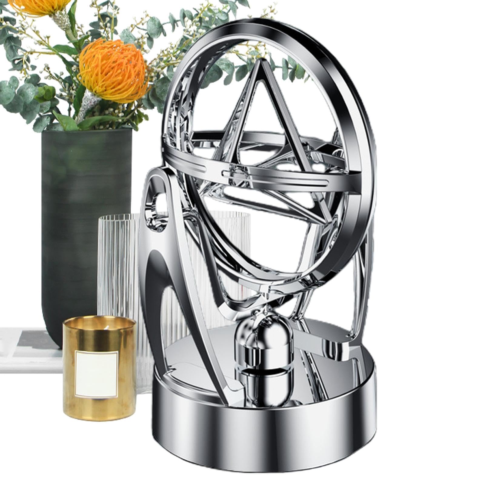 Physics Toys Adults - Perpetual Motion Maglev Decor, Usb Powered Orbital Newton Pendulum | Desktop Model Rotating Magnetic Rocker Celestial Body Orbit Ornaments, Educational Learning Magnetic Orbit O