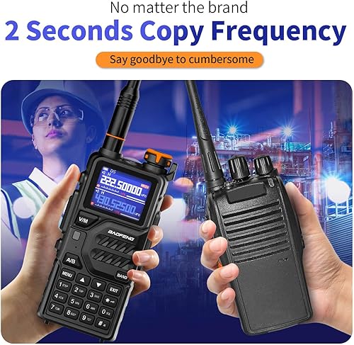 Miniatura 5 de BAOFENG K5PLUS - Radio jamón de tres bandas de largo alcance, Walkie Talkies, radio bidireccional de alta potencia con botón buscador de frecuencia