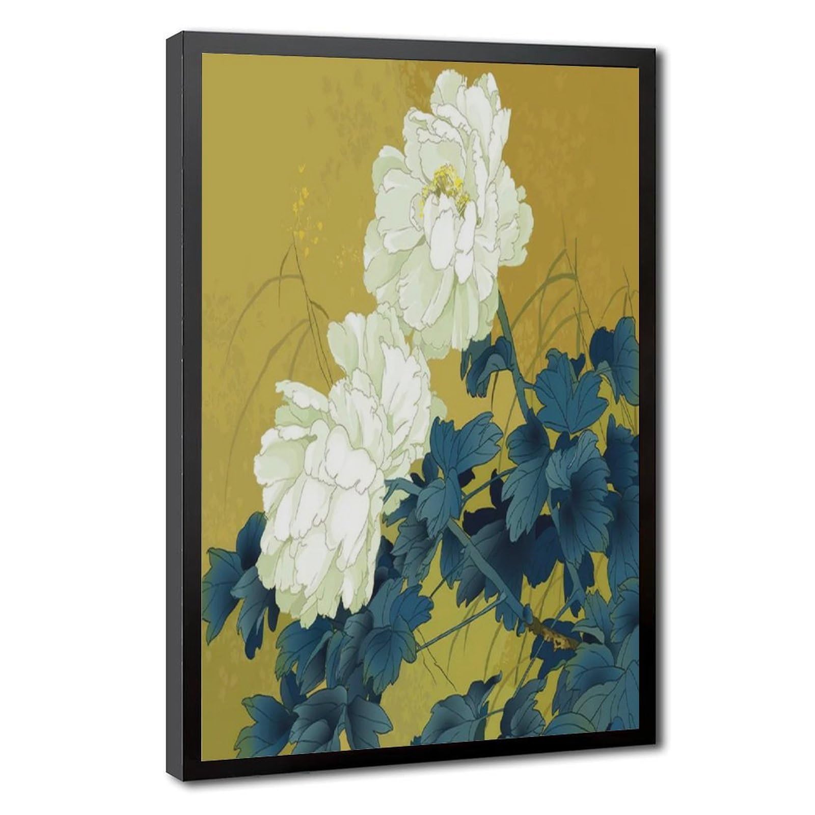 Bareronor Japanese Flowers Poster Canvas Poster Bedroom Decor Landscape Office Room Decor Gift 24" L X 36" W