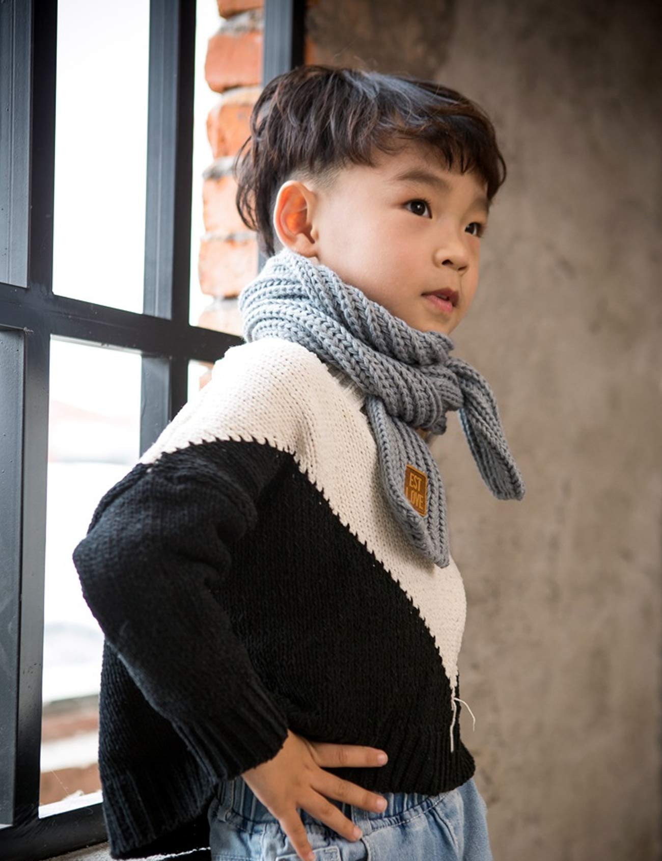 newrong Baby Mädchen Soft Warme Stricken Schal