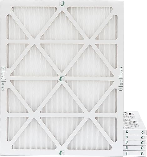 Miniatura 15 de Glasfloss Filtros de aire plisados MERV 10 (FPR 5-6) de 20 x 25 x 1 pulgadas, caja de 6. Tamaño real: 19-1/2 x 24-1/2 x 7/8