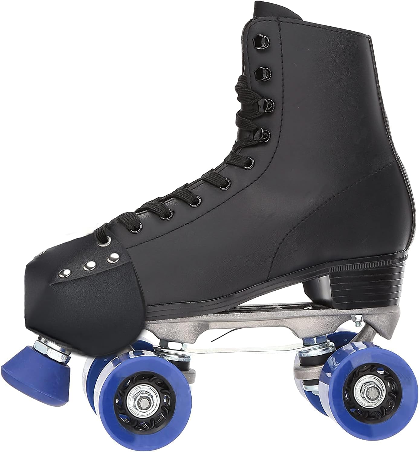 TOBWOLF 1 Pair Handmade Quad Skate Toe Guards, Vegan Faux PU Leather Roller Skate Toe Caps with