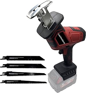 Cordless Reciprocating Saw Compatible with Milwaukee 18V Battery,Brushless Motor Power Sawzall,0-3500 SPM Variable Speed,Tool-Free Blade Change,4 Saw Blade Recipro kit for Wood/Metal/PVC Cuts