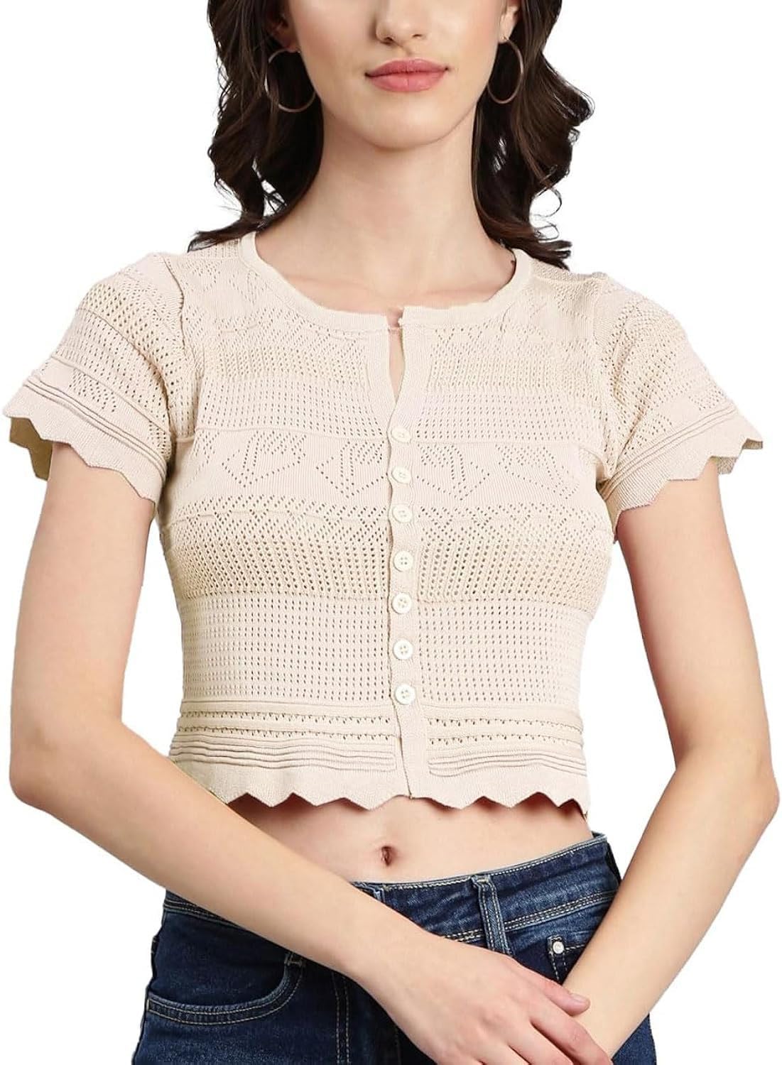 ちぃ　sheller 　rib knit cropped tops RIB KNIT CROP TOP - Black | ZARA India
