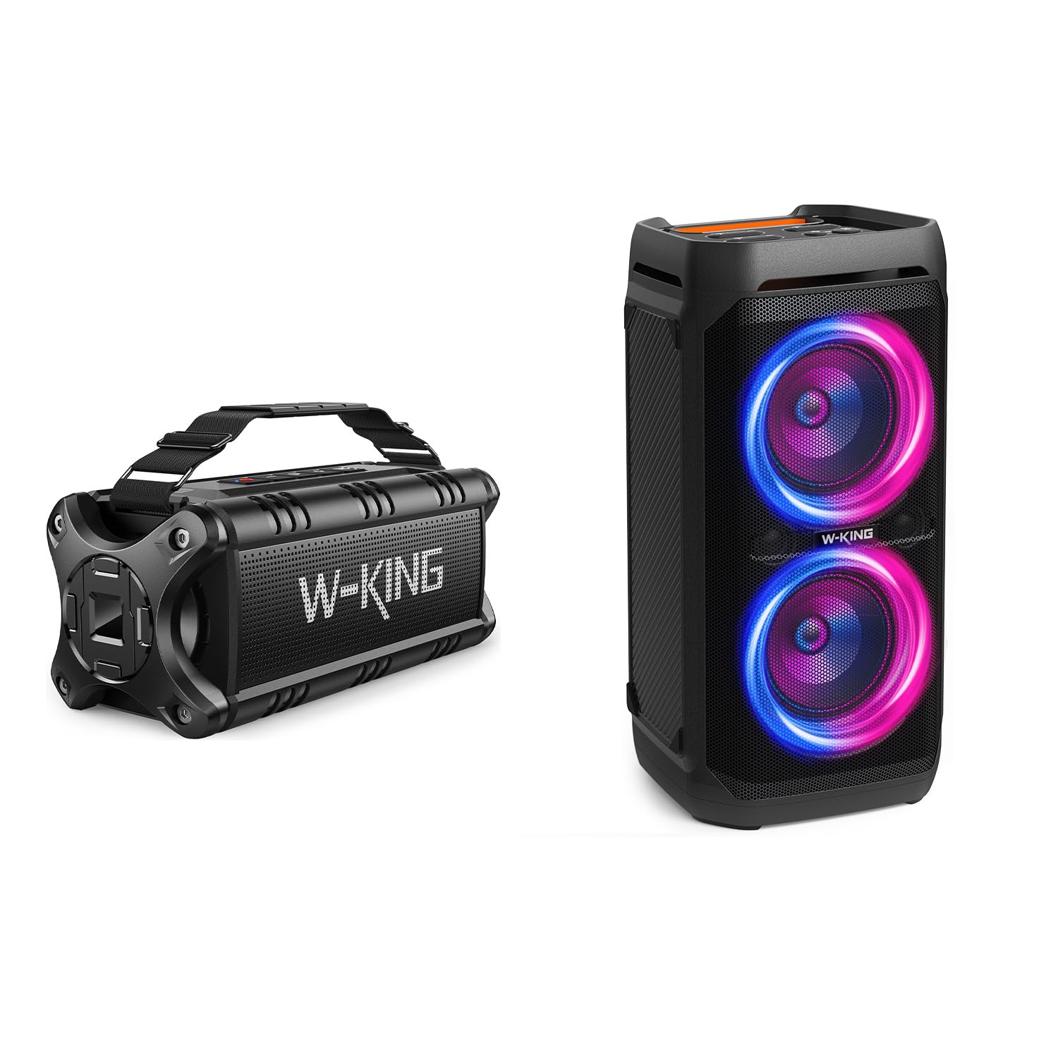 Amazon.com: W-KING 240W Peak 100W RMS Bluetooth Speakers V5.3