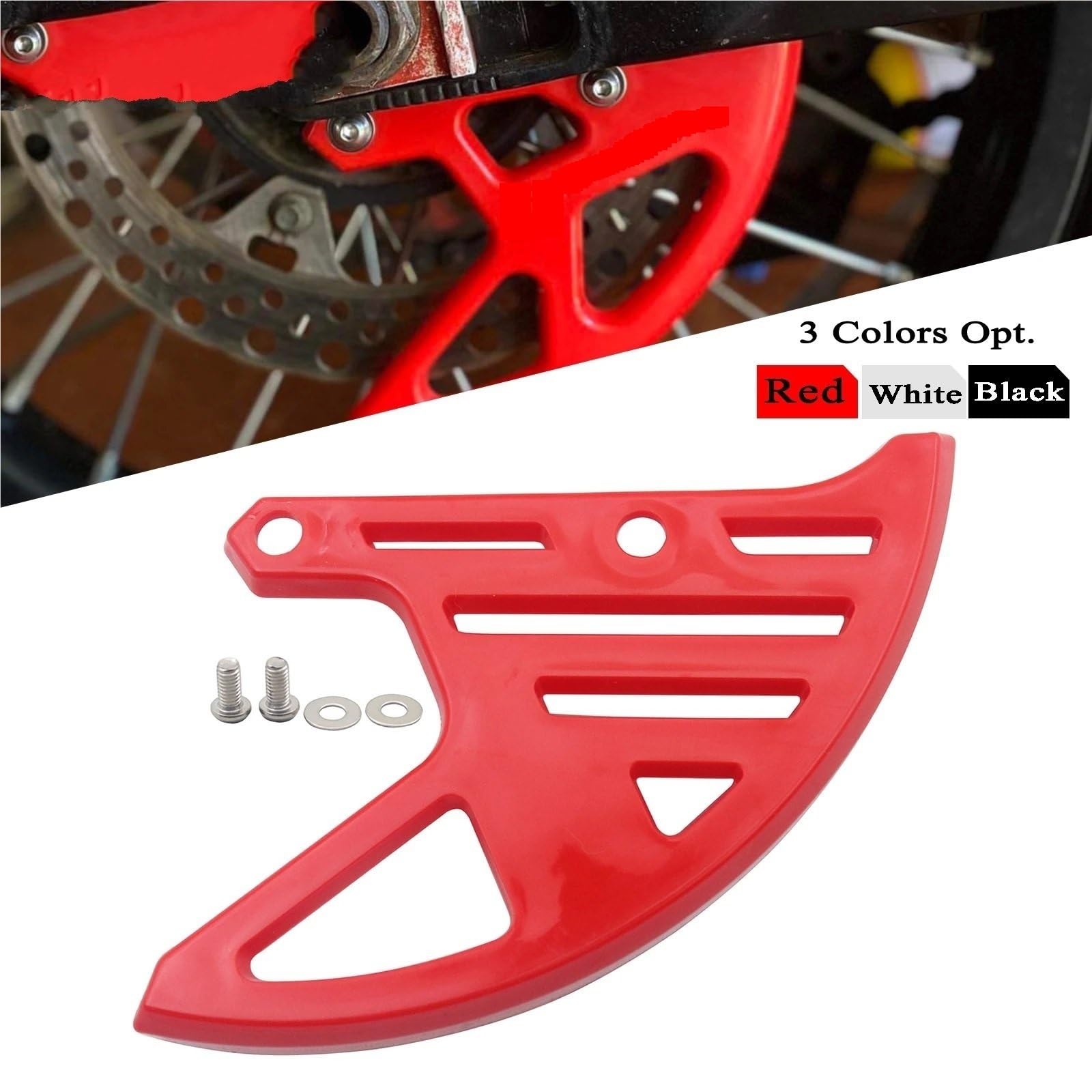 Adatto Per Honda CR125R CR250R CRF250X CRF450X CRF250RX CRF450RX CRF250R Copertura Protettiva Per Disco Freno Per Moto Protezioni pinza freno moto(Red)