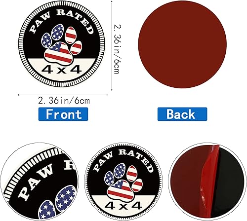 Miniatura 4 de Emblema de metal para automóvil de 4 x 4 pulgadas, color negro, 2.36 x 2.36 pulgadas, compatible con automóvil, camión, SUV